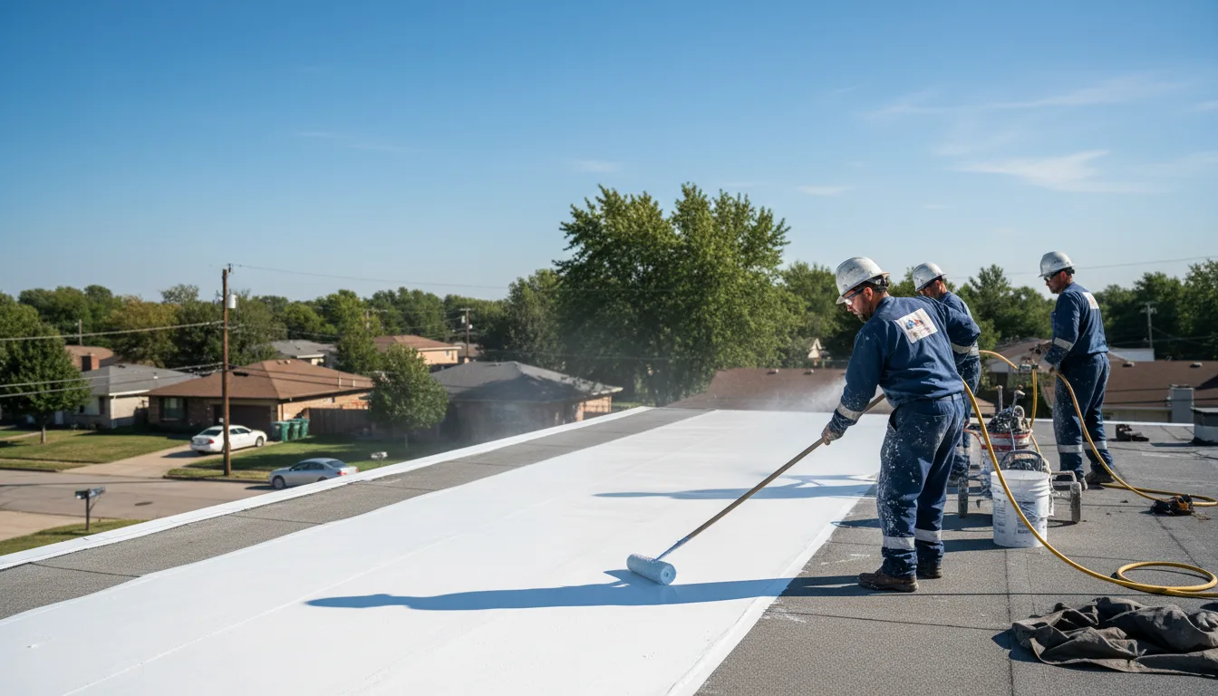 Commercial roof coating in Marble Falls, AR near me
